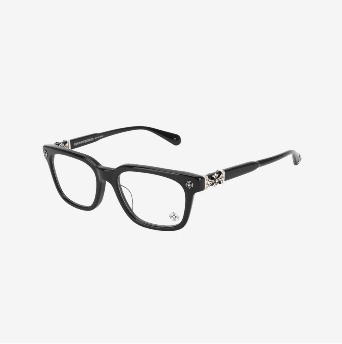 Chrome heart glasses